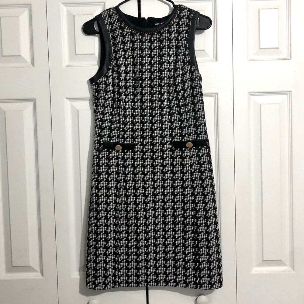 Karl Lagerfeld houndstooth dress